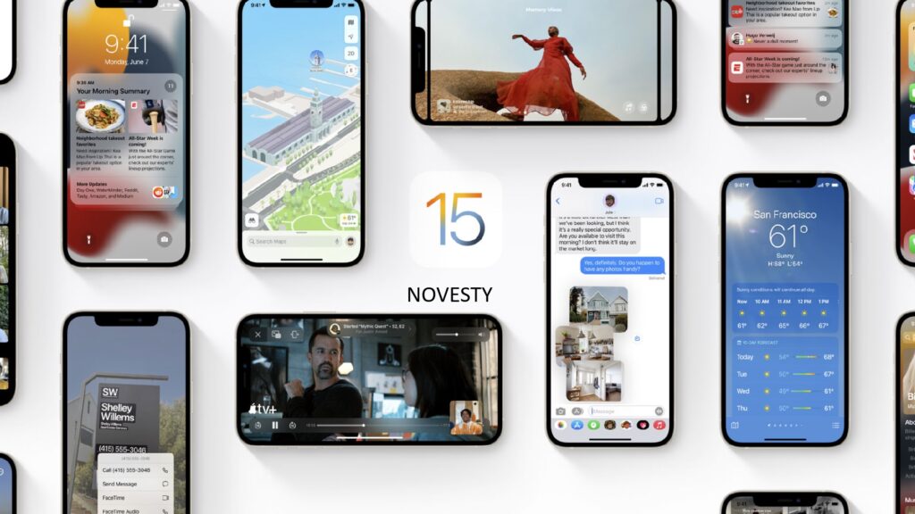 showing security features available in iOS 15.1 vs older versions