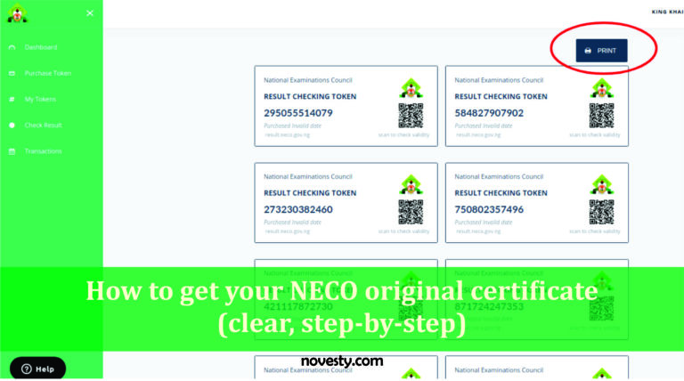 How to get your NECO original certificate (clear, step-by-step)