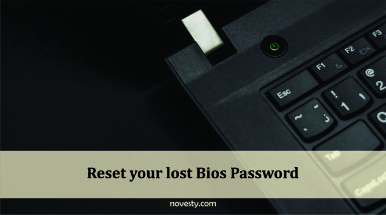 Reset your lost Bios Password